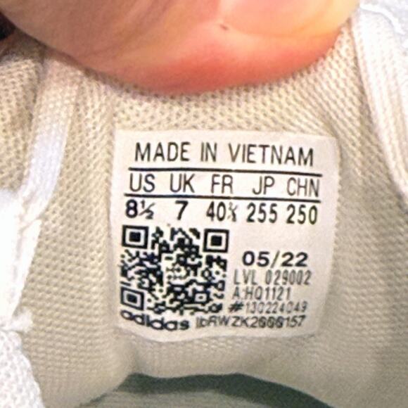 Adidas Exhibit B WMNS Mid Shoes Womens Size 8.5 White Gold HQ1121 Basketball NEW - Picture 4 of 11